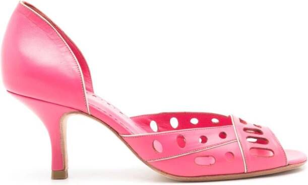 Sarah Chofakian Chanbon 55mm leather pumps Pink