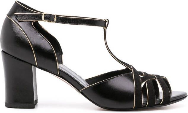 Sarah Chofakian Chiara leather sandals Black