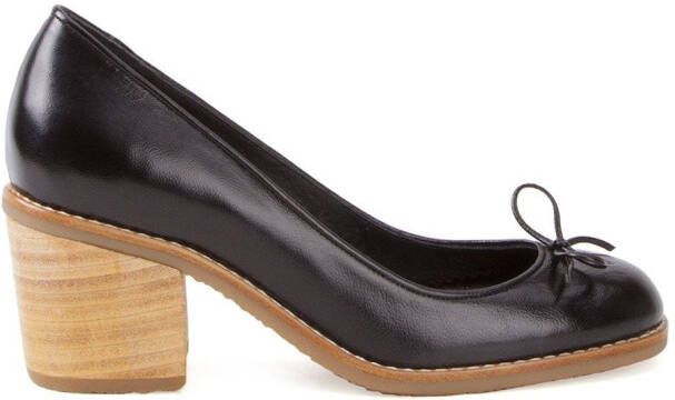 Sarah Chofakian chunky heel pumps Black