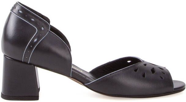 Sarah Chofakian chunky heel pumps Blue