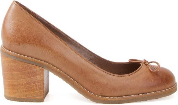 Sarah Chofakian chunky heel pumps Brown