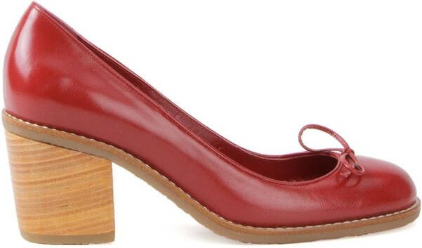 Sarah Chofakian chunky heel pumps Red