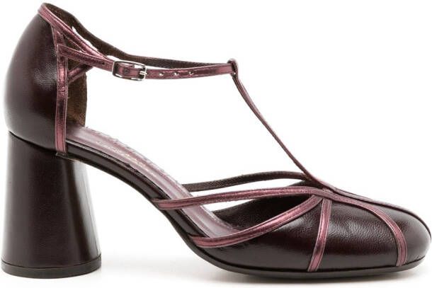 Sarah Chofakian 80mm Clementine pumps Red