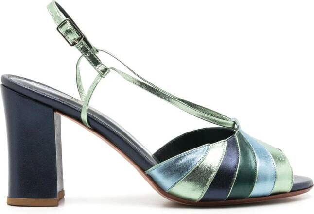 Sarah Chofakian Cocteau 75mm slingback sandals Blue