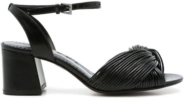 Sarah Chofakian Colagem 45mm leather sandals Black
