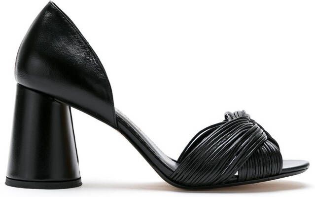 Sarah Chofakian Colagem leather sandals Black