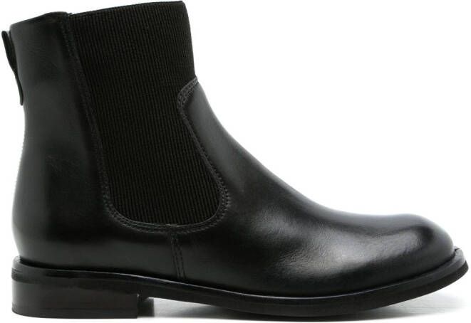 Sarah Chofakian Corbeau leather ankle boots Black