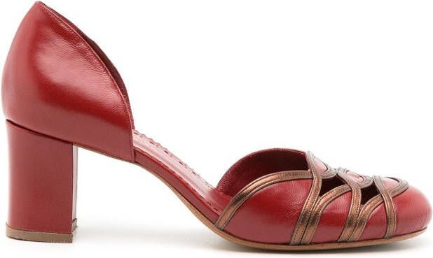 Sarah Chofakian D'orsay Aquavit pumps Red