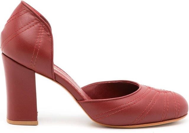 Sarah Chofakian D'orsay Henry pumps Red