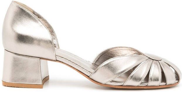 Sarah Chofakian D'orsay Marjorie pumps Grey