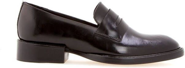 Sarah Chofakian Edward block heel loafers Black