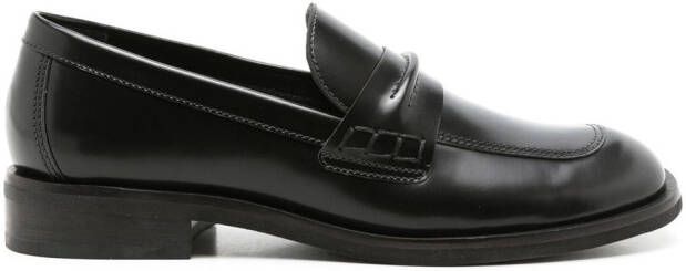 Sarah Chofakian Eliza leather loafers Black