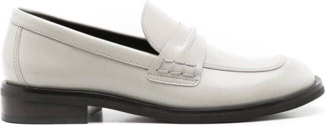 Sarah Chofakian Eliza leather loafers Green