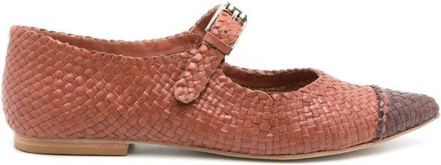 Sarah Chofakian Elizabeth ballerina shoes Brown