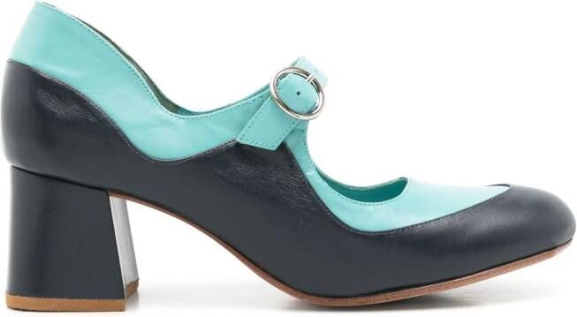 Sarah Chofakian Émile two-tone pumps Blue