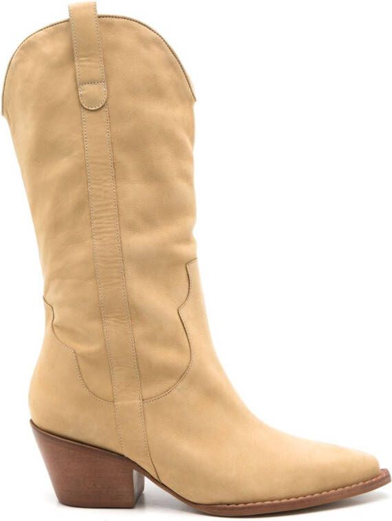 Sarah Chofakian Estee Western boots Neutrals