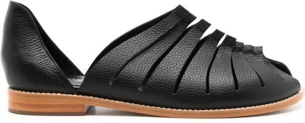Sarah Chofakian Faustine cut-out sandals Black
