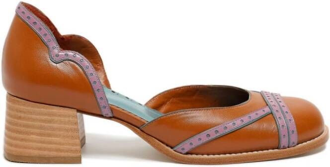 Sarah Chofakian Felice 40mm pumps Brown