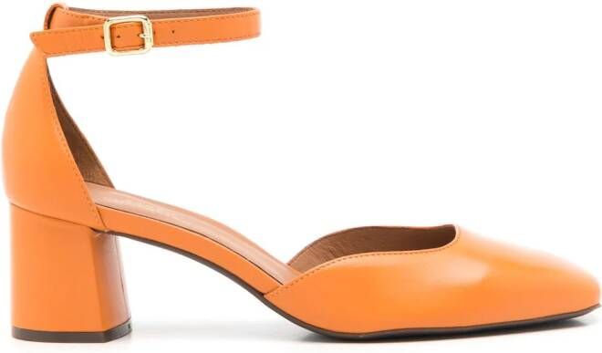 Sarah Chofakian 40mm Florence pumps Orange