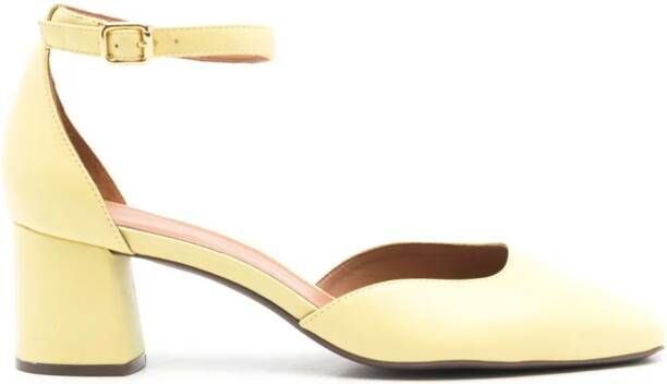 Sarah Chofakian 45mm Florence pumps Yellow