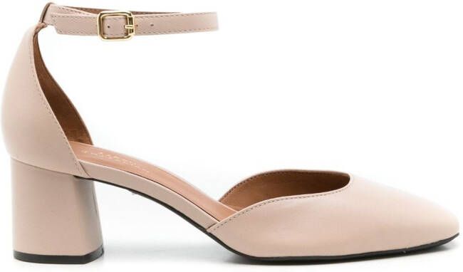 Sarah Chofakian Florence block-heel pumps Neutrals