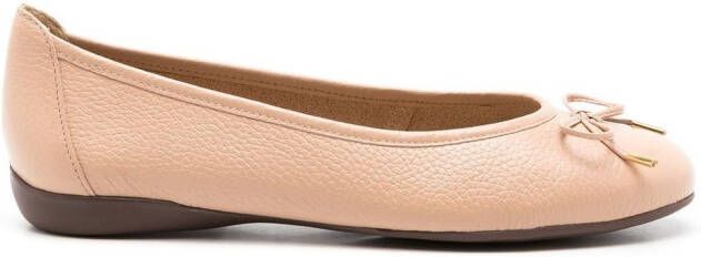 Sarah Chofakian France lace-up ballerina shoes Neutrals