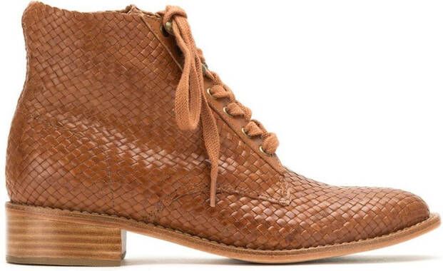 Sarah Chofakian leather ankle boots Brown