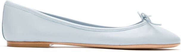Sarah Chofakian leather ballerinas Blue