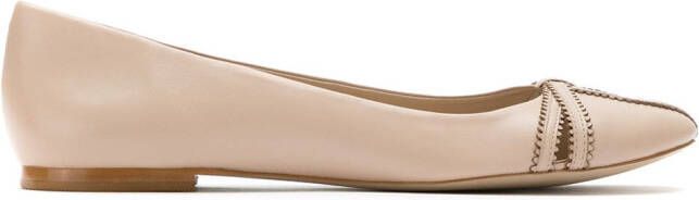 Sarah Chofakian leather ballerinas Neutrals