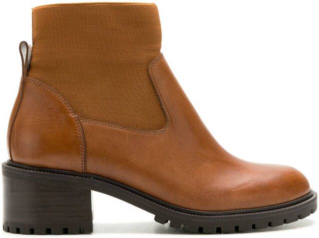 Sarah Chofakian leather Melrose boots Brown