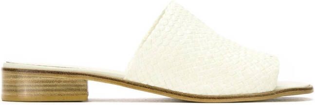 Sarah Chofakian leather sandals White