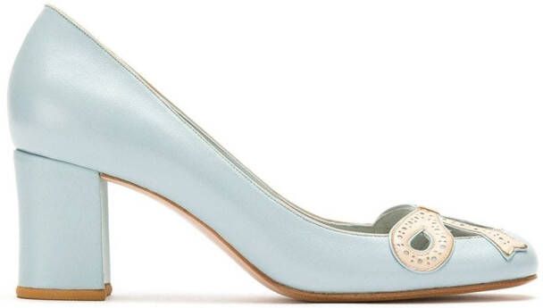 Sarah Chofakian leather pumps Blue