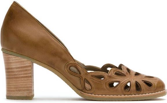 Sarah Chofakian leather pumps Brown