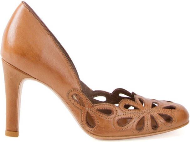 Sarah Chofakian leather pumps Brown