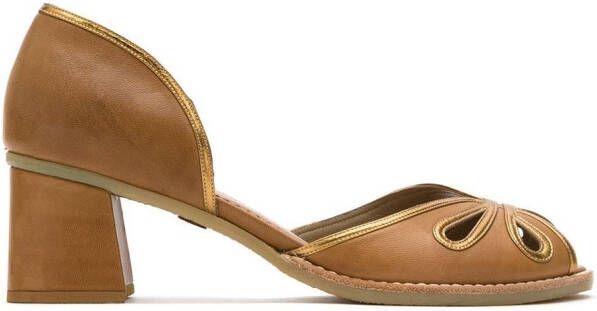 Sarah Chofakian leather pumps Brown