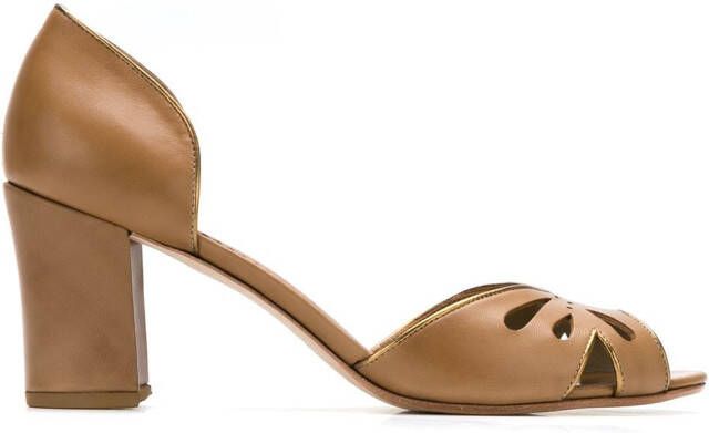 Sarah Chofakian leather pumps Brown