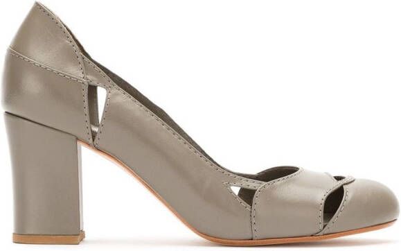 Sarah Chofakian leather pumps Green