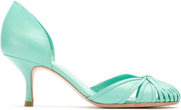 Sarah Chofakian leather pumps Green