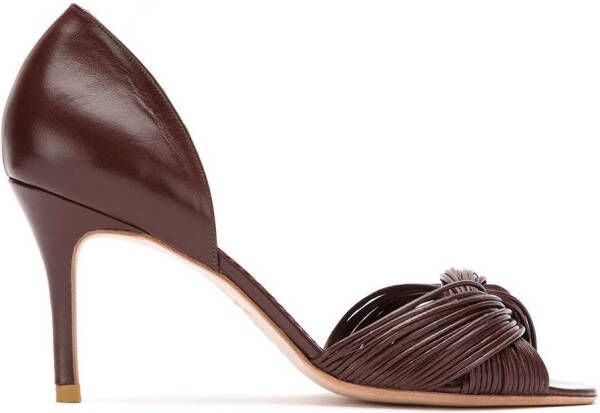 Sarah Chofakian leather pumps Red