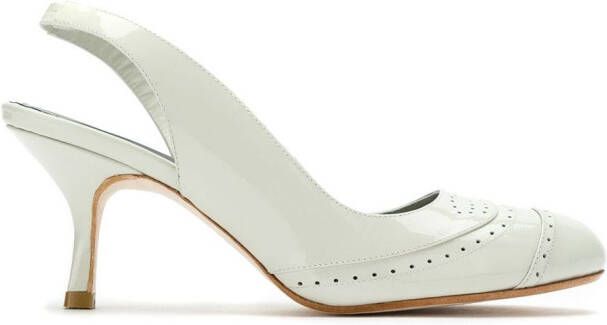 Sarah Chofakian leather pumps White