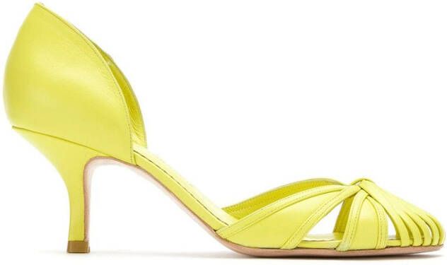 Sarah Chofakian leather pumps Yellow