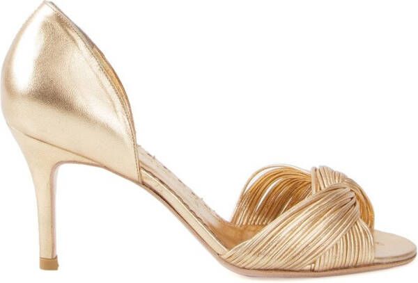 Sarah Chofakian leather sandals Metallic