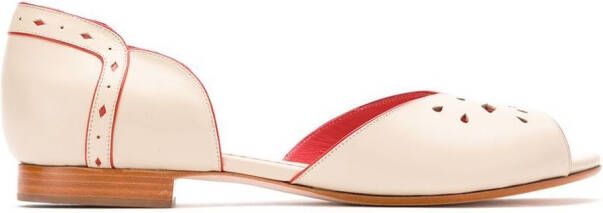 Sarah Chofakian leather sandals Neutrals