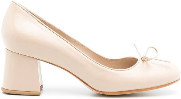 Sarah Chofakian leather Sandy pumps Neutrals