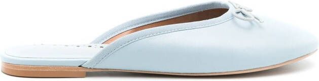 Sarah Chofakian leather Sarita mules Blue