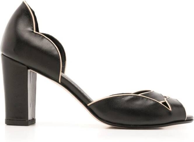 Sarah Chofakian Léger 75mm leather pumps Black
