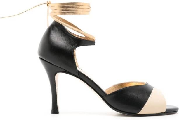Sarah Chofakian Léon 75mm leather pumps Black