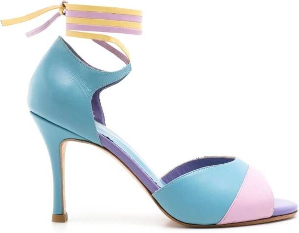 Sarah Chofakian Léon two-tone sandals Blue