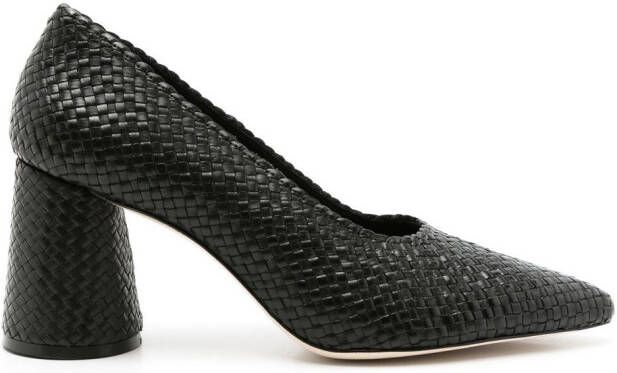 Sarah Chofakian Liam 80mm woven pumps Black