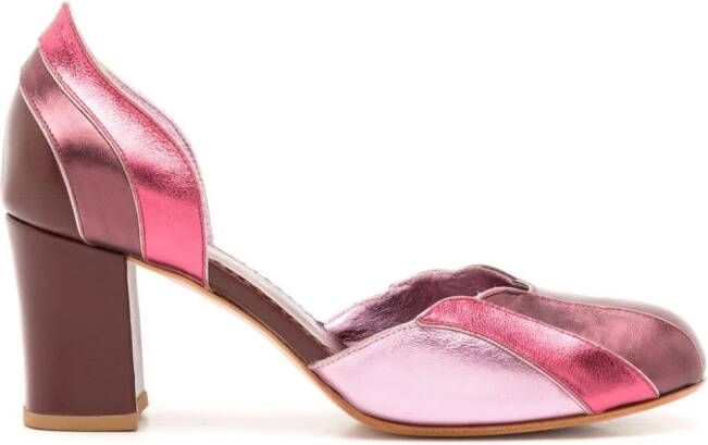 Sarah Chofakian Lygia 60mm leather pumps Pink
